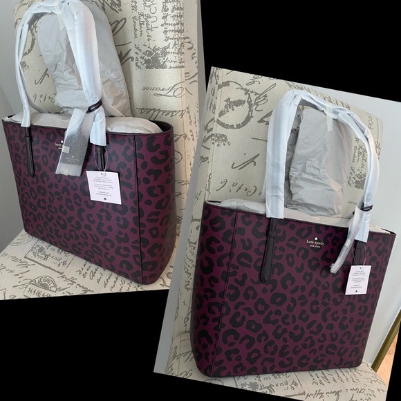 ⭐️ KATE SPADE⭐️Authentic Lovely Leopard Tote NEW! - Picture 3 of 12